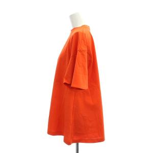 ENFOLD 24SS UPPER-ARM Hidden T-SHIRT Tシャツ カットソー 半袖 フレア 38 オレンジ