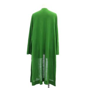 SYBILLA ロングカーディガン ニット 長袖 トッパー コットン M 緑 グリーン