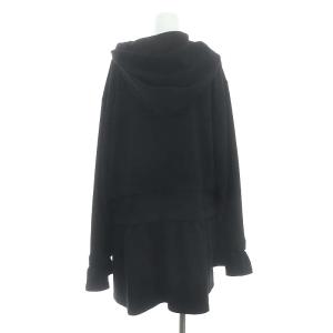 MM6 Maison Margiela Flared Effect Oversized Hoodie パーカー スウェット チュニック フード S 黒 ブラック