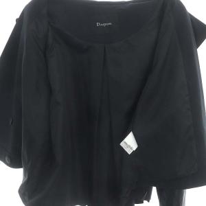 Diagram GRACE CONTINENTAL レザーミックストレンチジャケット 38 M 黒 ブラック