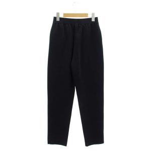 ebure 23SS ニットパンツ シルク混 36 S 黒 ブラック