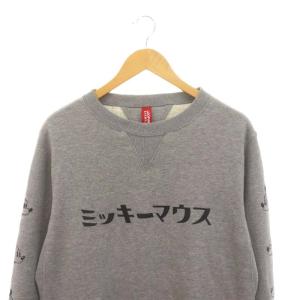 LOOPWHEELER ×ビームス BEAMS ミッキーマウスクルーネックスウェット プルオーバー 長袖 XL グレー