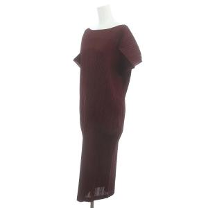 PLEATS PLEASE ISSEY MIYAKE イッセイミヤケ 23SS プリーツ ワンピース レッド