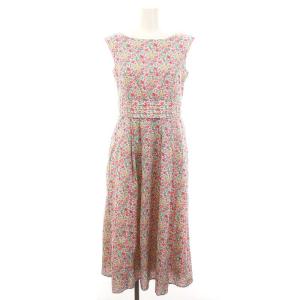 × リバティ LIBERTY 23SS 洗える FLORAL STORY ドレス ワンピース ロング ノースリーブ 花柄 0
