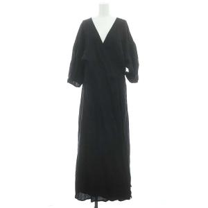 Linen Madam Dress F ブラック