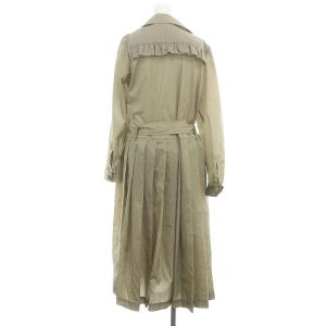 STRASBURGO フリルトレンチコート 38 ベージュ