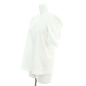 AKIRANAKA プルオーバーカットソー 五分袖 コットン 1 白 ホワイト /DO OS