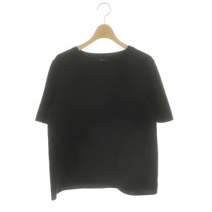 CREPE COMBO SS COMBO TOP トップス ニット カットソー 五分袖 S 黒 ブラック