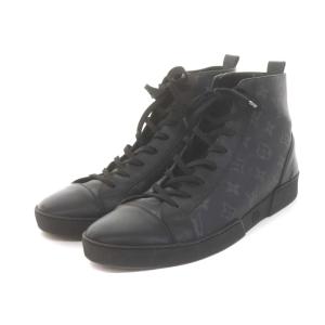 LOUIS VUITTON モノグラムエクリプス マッチアップライン ハイカット スニーカー 8 ブラック MS0157