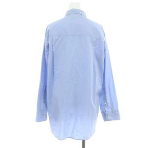 Deuxieme Classe washer シャツ ロングスリーブ 長袖 水色 ライトブルー