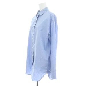 Deuxieme Classe washer シャツ ロングスリーブ 長袖 水色 ライトブルー