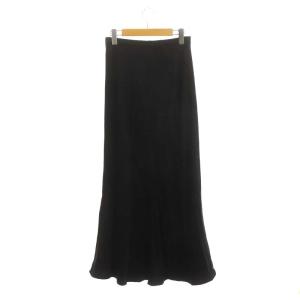 EVERYDAY I LIKE 23AW Cu/R マキシスカート フレア イージー ロング F 黒 ブラック 23060500811030
