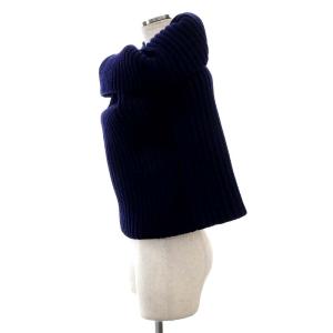 MADISONBLUE ハイネックウォーマー スヌード ウール 紺 ネイビー MB14AW10-3 /YO8