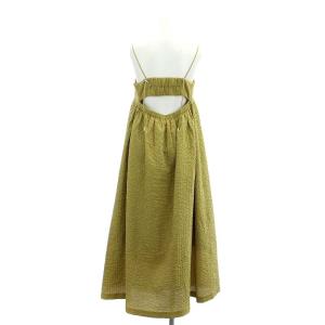 Diagram GRACE CONTINENTAL 22SS エンボスカットアウトワンピース キャミワンピース ロング 38 カーキ