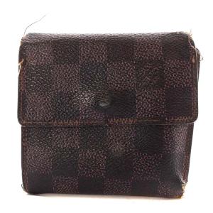 LOUIS VUITTON ダミエ ポルトフォイユ エリーズ 財布 三つ折り 茶色 ブラウン N61654