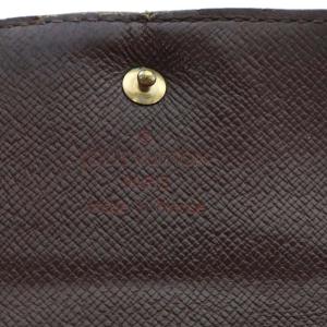LOUIS VUITTON ダミエ ポルトフォイユ エリーズ 財布 三つ折り 茶色 ブラウン N61654