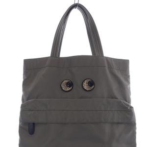 ANYA HINDMARCH Tote Snake Print Eyes カーキ