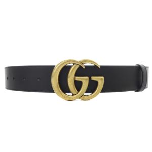 GUCCI GGマーモントレザーベルト ブラック 400593