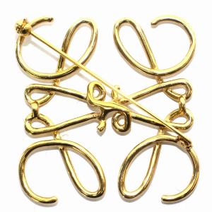 LOEWE アナグラム ブローチ ゴールド