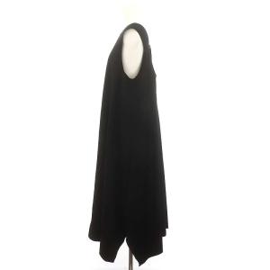 Y's ヨウジヤマモト WOOL GABARDINE GATHERED DRESS WITH STRAPS
