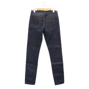 A.P.C. 0519 ボタンフライデニムパンツ ジーンズ テーパード セルビッチ コットン 27 紺 ネイビー