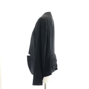 Grace Class バックリボン ジャケット ノーカラー 総裏地 38 M 黒 ブラック