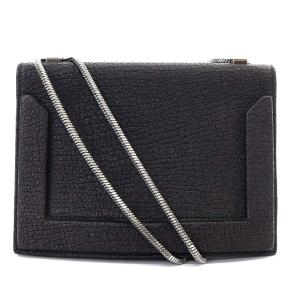 ウォレットバッグ ショルダーバッグ ワンショルダー 斜め掛け チェーン レザー 黒 ブラック