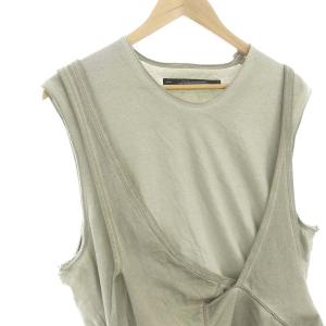 JULIUS Loop Hem Tank タンクトップ ループヘム 7 グレージュ