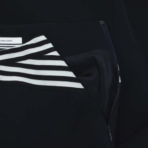 BORDERS at BALCONY FLARE SKIRT スカート ロング フレア ボーダー 38 M 紺 黒 白