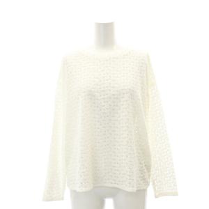 Mesh Flower Pattern Longsleeve T Shirt レースカットソー 長袖 プルオーバー