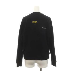 MOTHER DON'T SWEAT IT スウェット トレーナー 長袖 刺繍 総柄 S 黒 ブラック