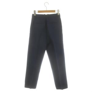 CELINE フィービー期 ウールシルクスラックスパンツ テーパードパンツ 34 紺 ネイビー