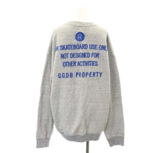 GOLDEN GOOSE 背面刺繍 スウェット プルオーバー 長袖 M グレー