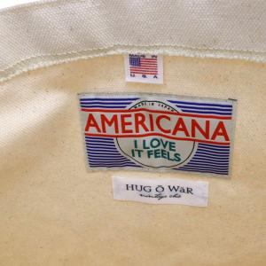 AMERICANA HUG O WaR JOURNEE EN ROSE トートバッグ キャンバス 白 ホワイト