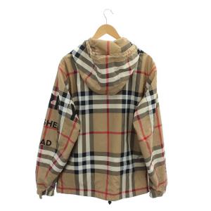 BURBERRY HORSEFERRY PRINT CHECK NYLON HOODED JACKET