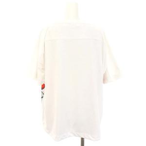 TAO COMME des GARCONS プリントTシャツ カットソー 半袖 ドルマンスリーブ S 白 ホワイト マルチカラー TK-T005 23SS