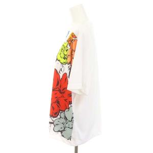 TAO COMME des GARCONS プリントTシャツ カットソー 半袖 ドルマンスリーブ S 白 ホワイト マルチカラー TK-T005 23SS