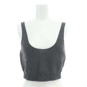 リネンビスチェブラウス ノースリーブ チャコールグレー /MI OS