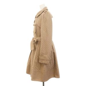 TO BE CHIC キルティングコート ダウンライナー付き アウター ロング ダブル ベルト付き 40 ベージュ