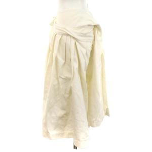 JUNYA WATANABE COMME des GARCONS コムデギャルソン AD2017 コットン プリーツ ラップデザインスカート ロング S