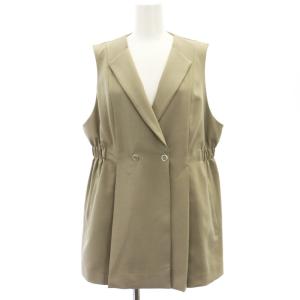 ベスト ジレ 前開き グレージュ /NR OS