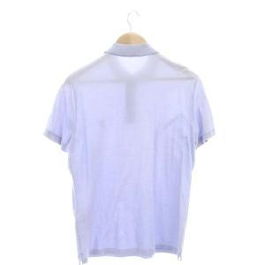 LOUIS VUITTON ロゴ刺繍半袖ポロシャツ S 水色 ライトブルー RM141Q H1JR32JEA