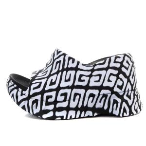 marshmallow 4Gプリントウェッジクロッグ サンダル 35