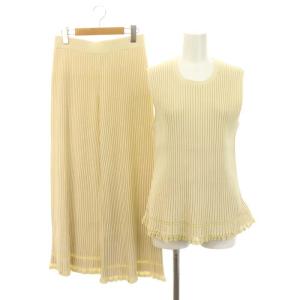 LUSTRATE OTTOMAN SHELL OTTOMAN CULLOT セットアップ 上下 リブニット セーター ノースリーブ