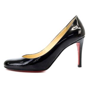 Christian Louboutin MISS GENA 85 PATENT CALF パンプス ピンヒール エナメルレザー 35 22cm 黒 ブラック