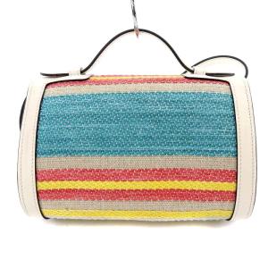 TOD'S Tタイムレス ショルダーバッグ ボーダー 2way マルチカラー