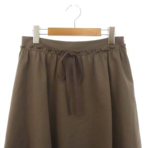 FOXEY NEW YORK Vida Skirt スカート ギャザー ミモレ ロング 40 M グレージュ