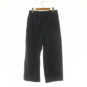 S Max Mara コットンポプリンパンツ ストレート ジッパーフライ 38 紺 ネイビー /DO OS