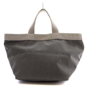 Hervé Chapelier 707CB コーデュラ舟型トートM ハンドバッグ コーデュラナイロン グレー シルバー色