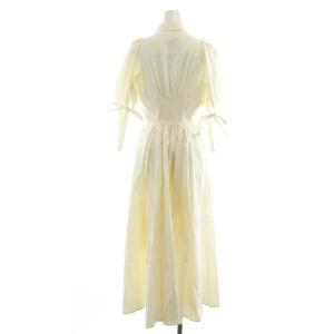 Lily Brown LilyBrown 24SS ボリュームスリーブシャツワンピース ロング 半袖 1 S アイボリー /SY OS